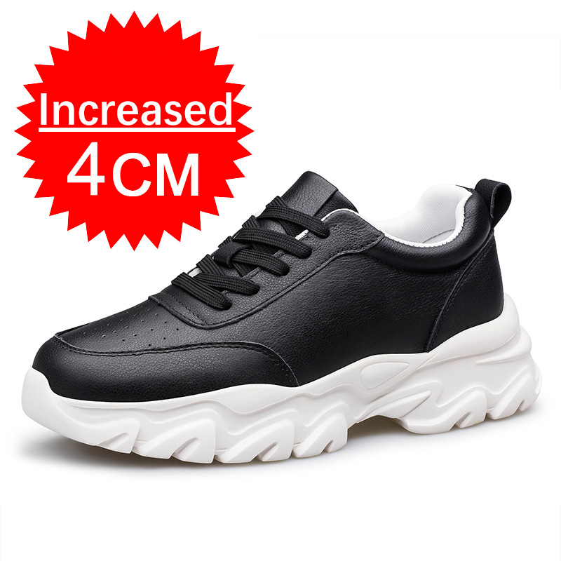 Increasing Men Sneakers Elevator Shoes Inner Height Increasing 8CM Tennis Men Sports Heighten Increased High Quality Big Size 46