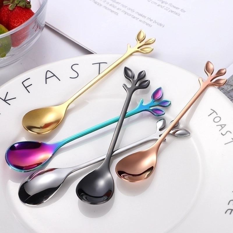 Casual Flower Stainless Steel Spoon