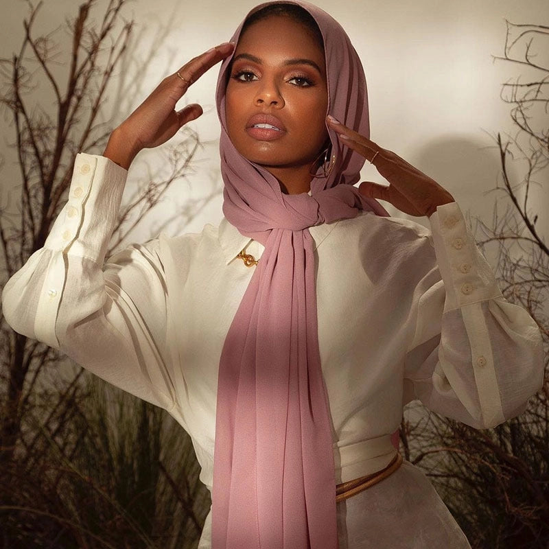 Unisex Basic Minimalist Solid Color Polyester Kerchief