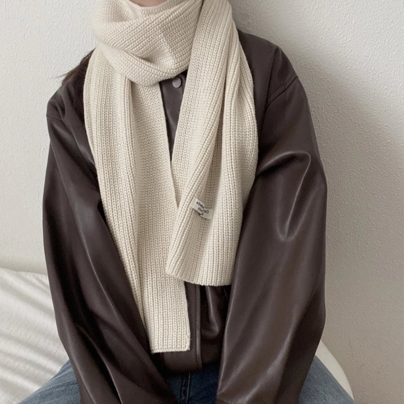 Women's Basic Minimalist Classic Style Solid Color Artificial Wool Acrylic Blend Scarf