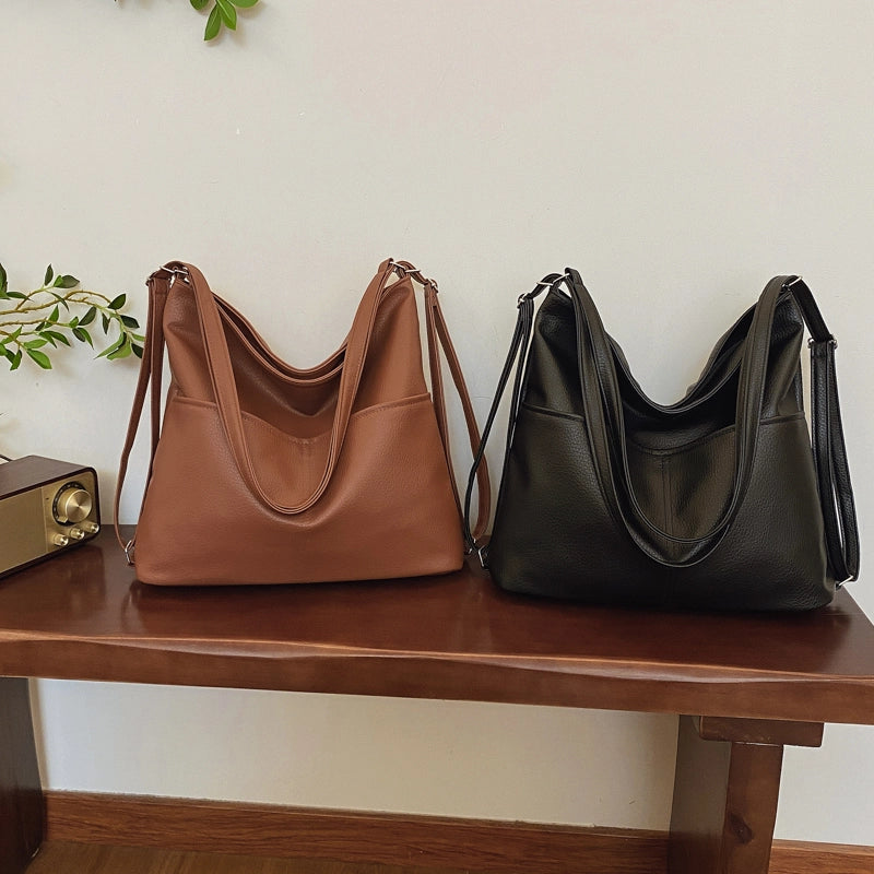 Personalized Retro Large Capacity Commuter Tote Fashion Simple Good-looking Multifunctional Backpack