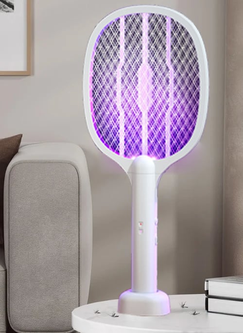 2-in-1 Electric Swatter & Night Mosquito Killing Lamp