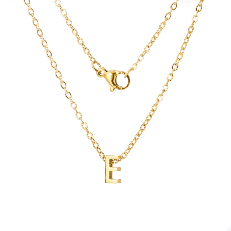Titanium Steel Minimalist Plating Letter None Necklace