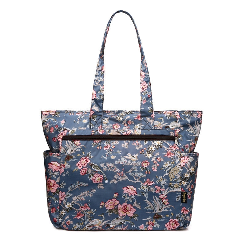 Women's Large Canvas Oxford Cloth Printing Vintage Style Classic Style Square Zipper Shoulder Bag