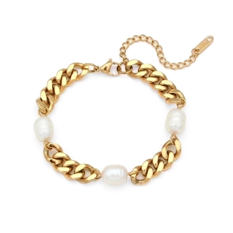 Basic Minimalist Classic Style Geometric 304 Stainless Steel 18K Gold Plated Necklace