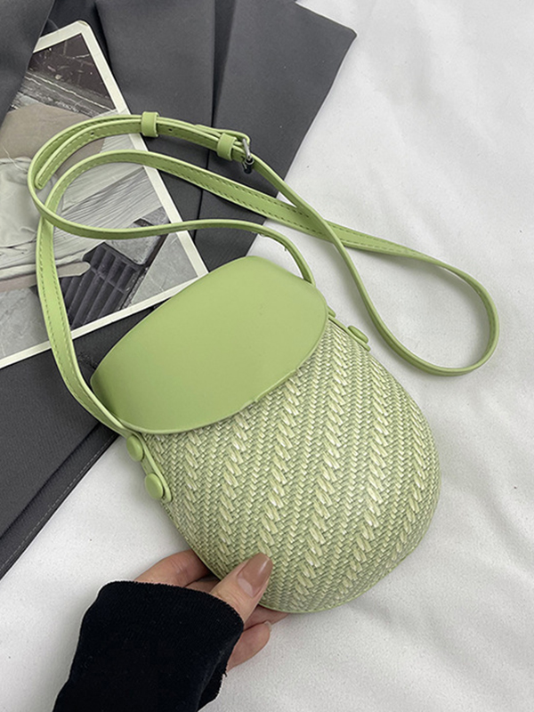 Geometric Split-Joint Woven Bags Bags Accessories Crossbody Bags