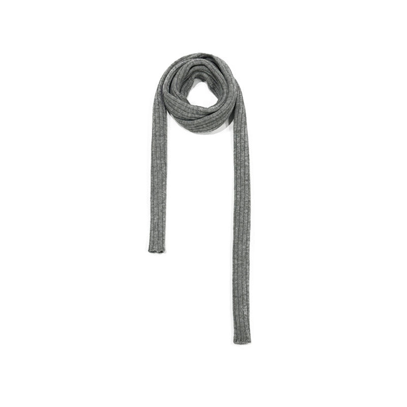 Women's Minimalist Streetwear Solid Color Acrylic Knitted Scarf