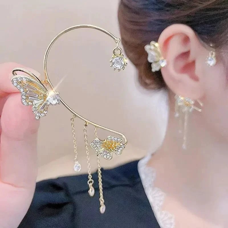 💐2023 HOT SALE💝-BUTTERFLY TASSEL STYLE ZIRCON EARRINGS | PERFECT GIFT🎁