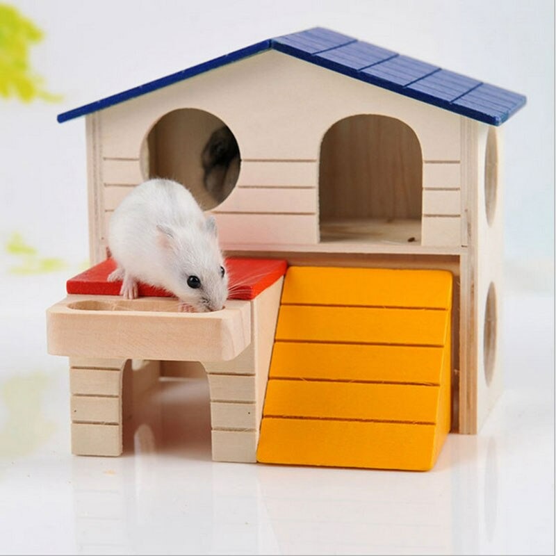 Wooden House Cage For Hamster