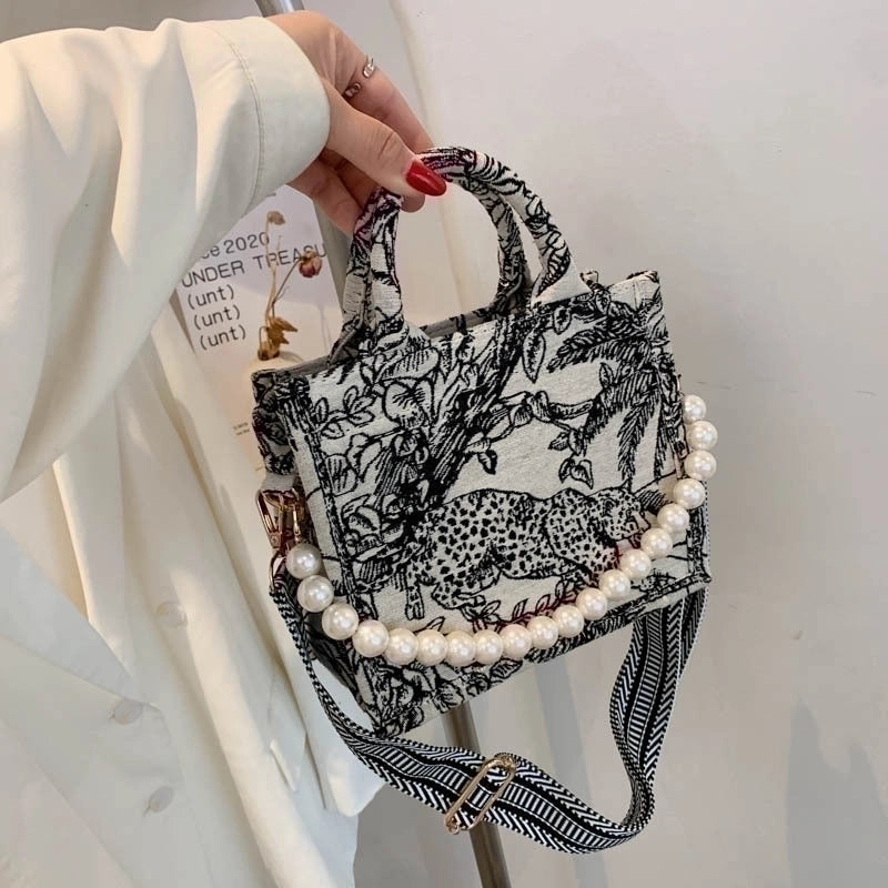 Large Bag Handbags New Fashion Contrast Color One Shoulder Underarm Bag