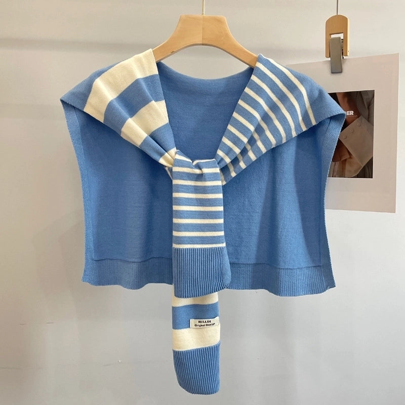 Unisex Casual Minimalist Stripe Polyester Shawl