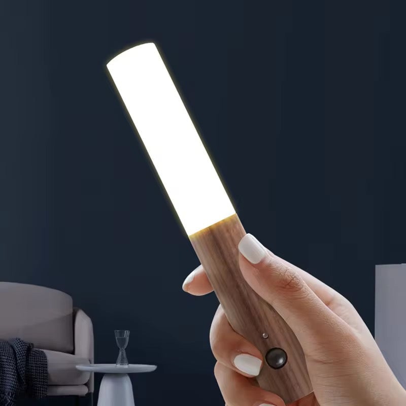 Modern rechargeable Wall-Mounted Wooden LED Light