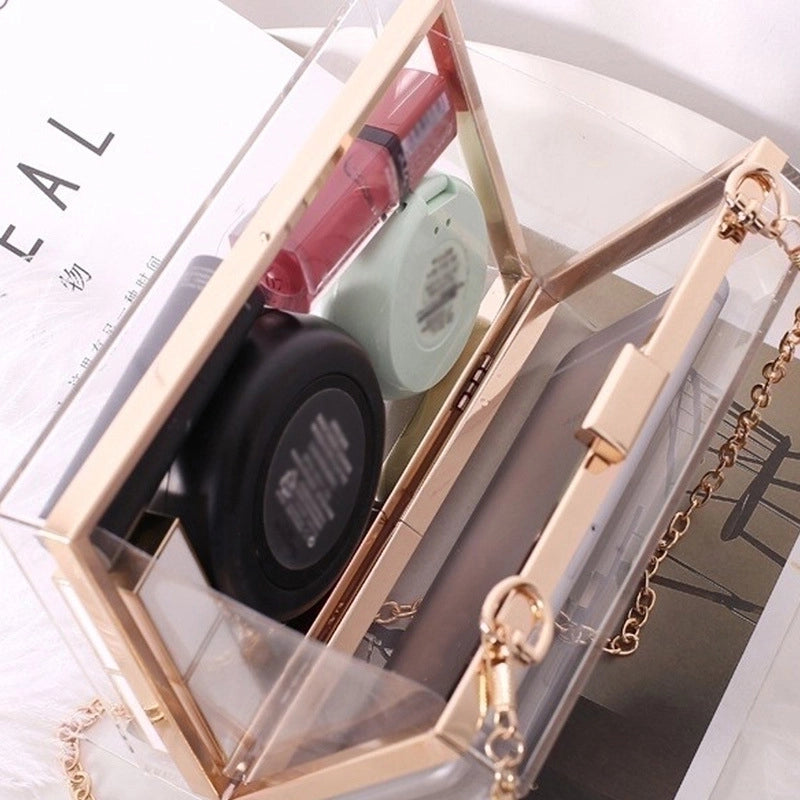 Transparent Arylic Transparent Square Evening Bags