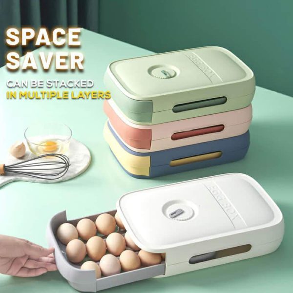 New Drawer Type Egg Storage Box with Lid