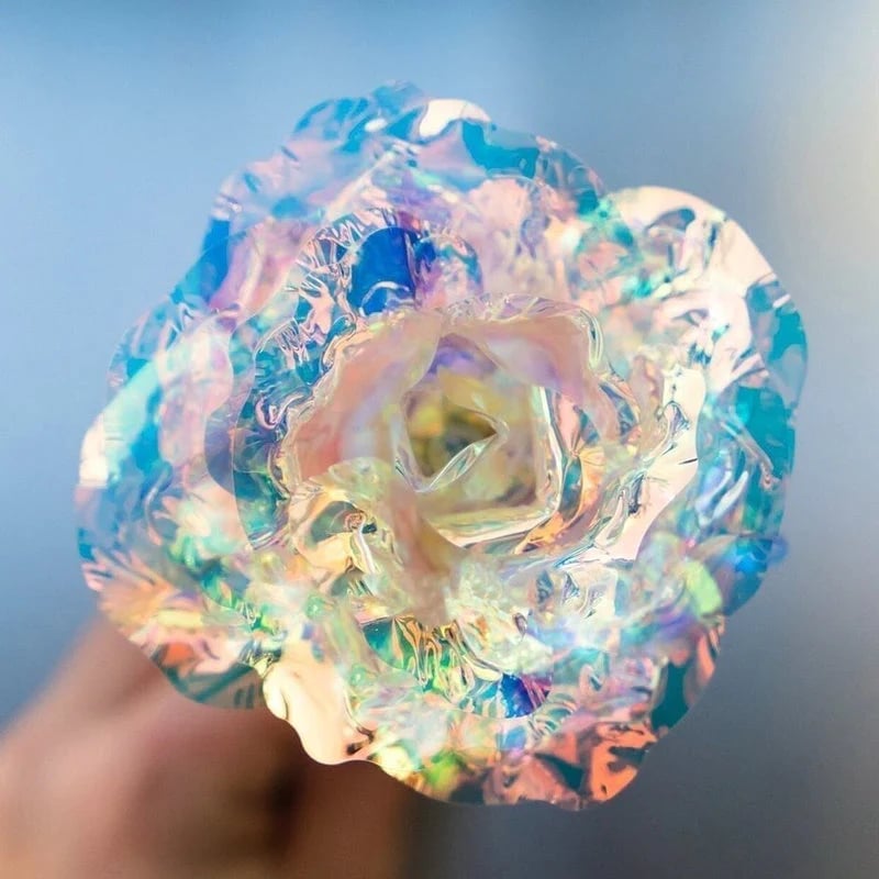 🎁A lovely GIFT! 💐Colorful Crystal Rose