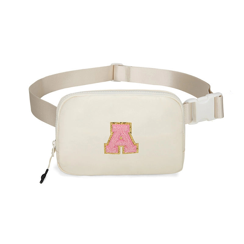 Women's Streetwear Letter Nylon Waist Bags