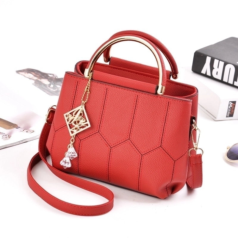Women's Medium All Seasons Pu Leather Basic Handbag