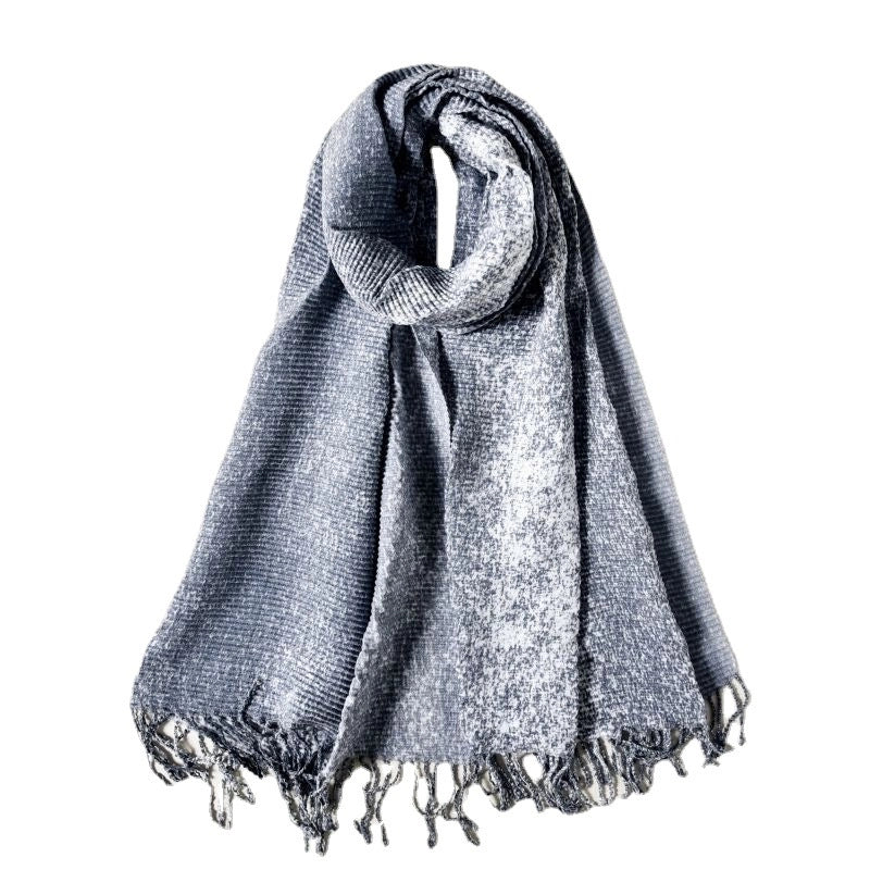 Women's Sweet Solid Color Polyester Scarf