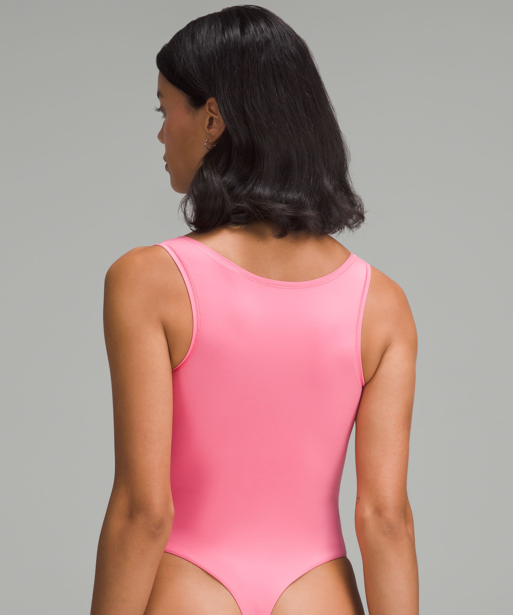 Wundermost Ultra-Soft Nulu Square-Neck Sleeveless Bodysuit