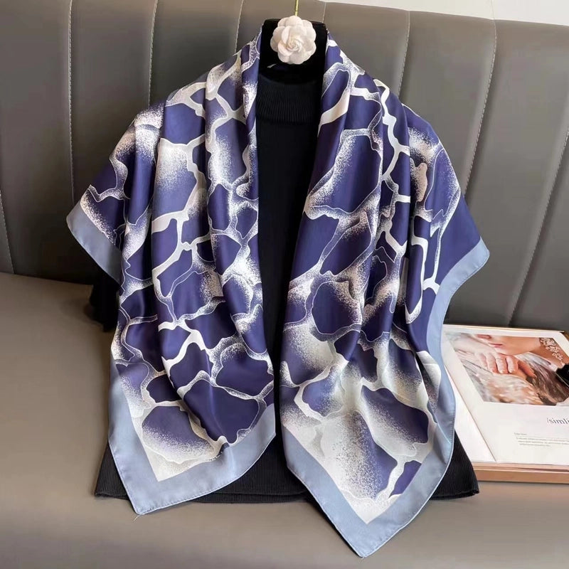 Women's Casual Vacation Minimalist Polka Dots Polyester Satin Printing And Dyeing Printing Silk Scarf
