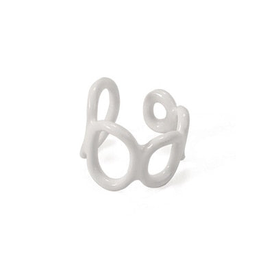 Hand-painted Solid Color Irregular Rings