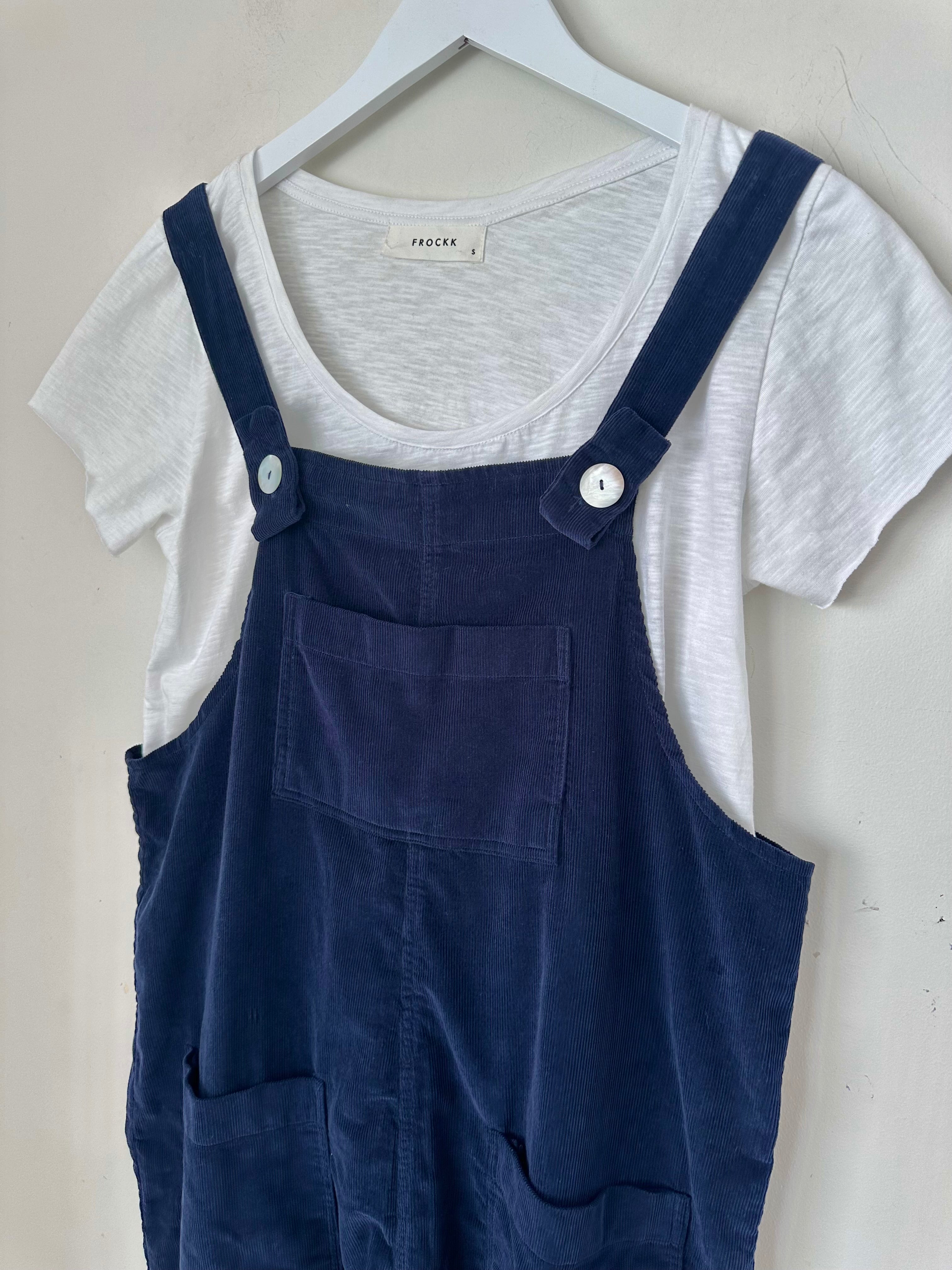 overalls - indigo cord