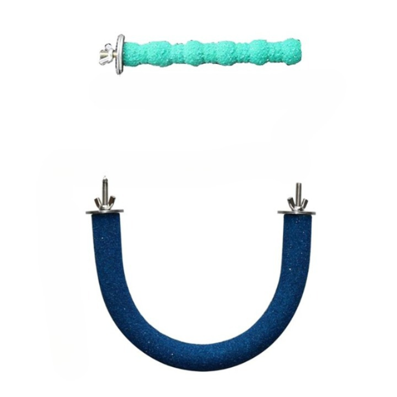 3 Piece Parrot Perch Stand Toys
