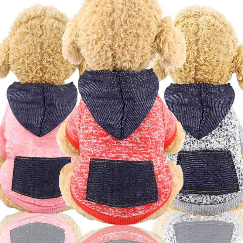 Clearance Autumn And Winter Fleece Sweater Pocket Two-legged Sports Style Pet Dog Cat Clothes Outdoor Manufacturers