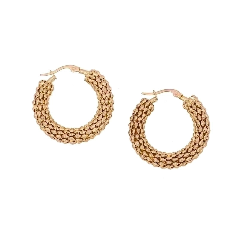 1 Pair Minimalist U Shape Circle Stainless Steel Plating Hoop Earrings