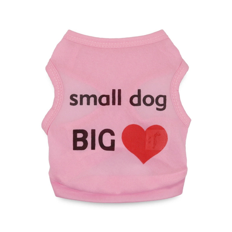 Pet Supplies Dog Clothes 5-style Polyester Large And Small Dog Pet Vest Spring And Summer