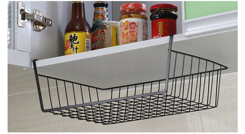 Casual Solid Color Iron Storage Basket