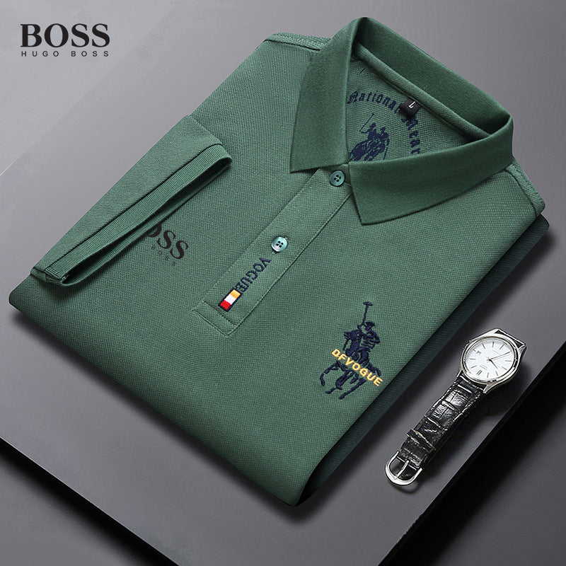 BOSS Embroidery Short Sleeve Polo