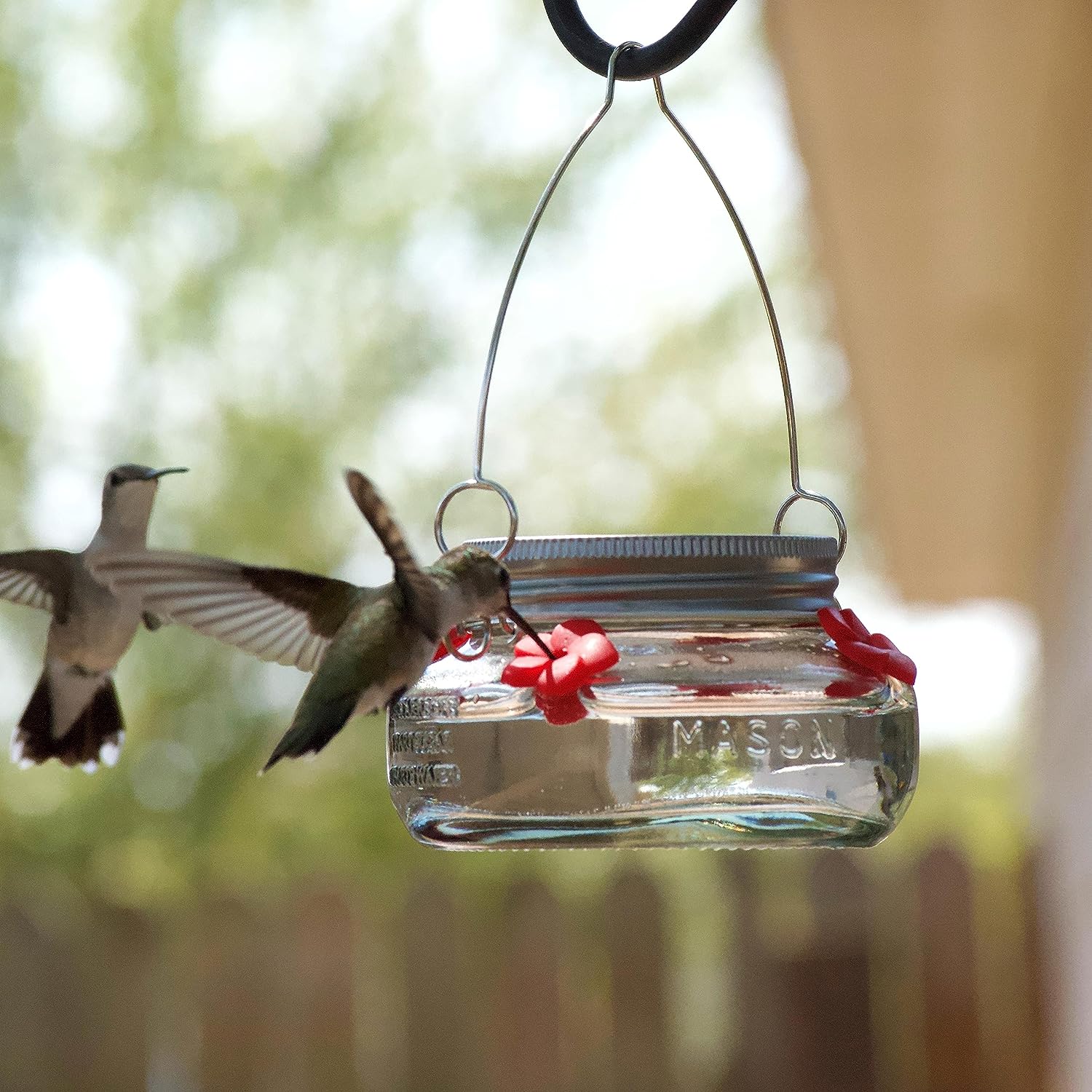 🎉   Promotion-49% OFF 🎉 Beautiful Mason Jar Hummingbird Feeder W/ Four Ports
