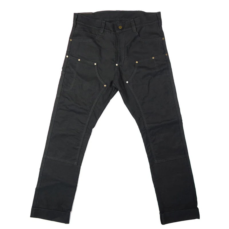 Vintage Black Slim Fit Work Pants