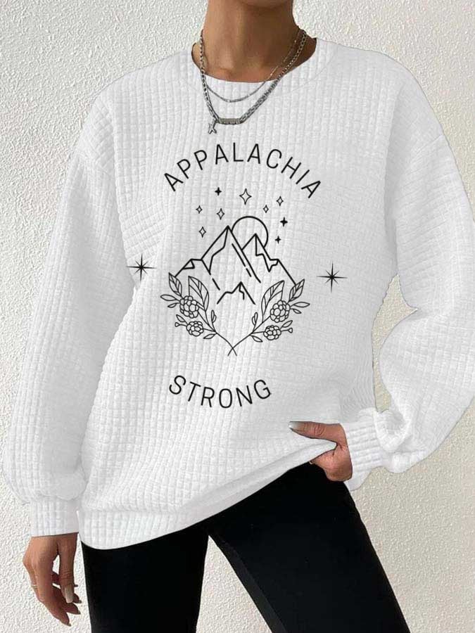 Women's Appalachia Strong Print Casual Sweatshirt