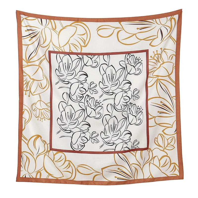 Women's Streetwear Flower Polyester Printing Shawl