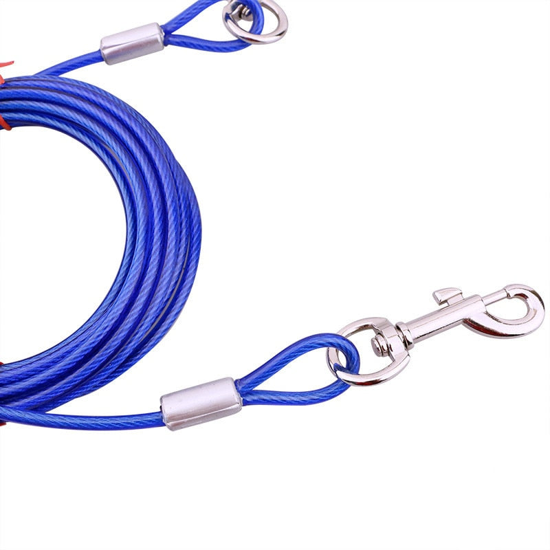 Steel Wire Dogs Double Leashes