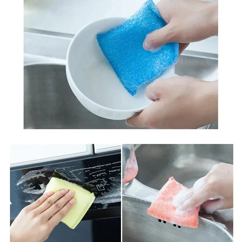 4 PIECES DISH WASHING SPONGE SET