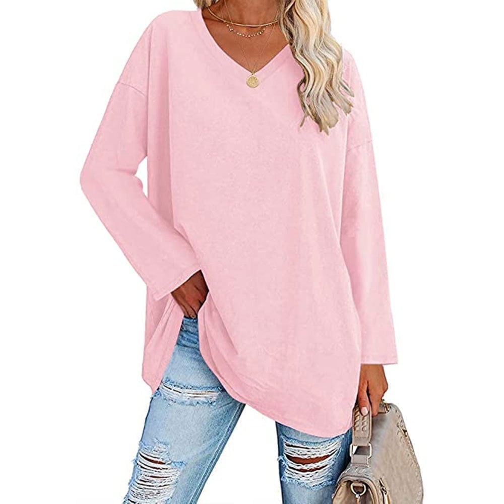 🔥The Last Day Promotion-SALE 70% OFF💋Women's loose long sleeve fashion V-neck knit top