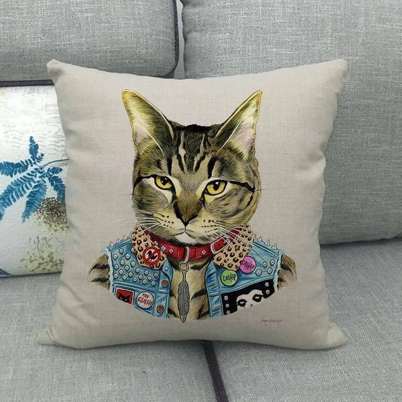 Pastoral Animal Linen Pillow Cases