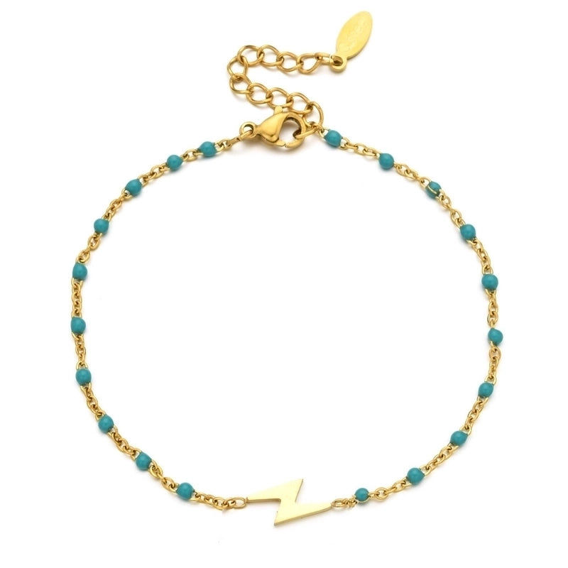 Modern Style Eye Titanium Steel Enamel Bracelets
