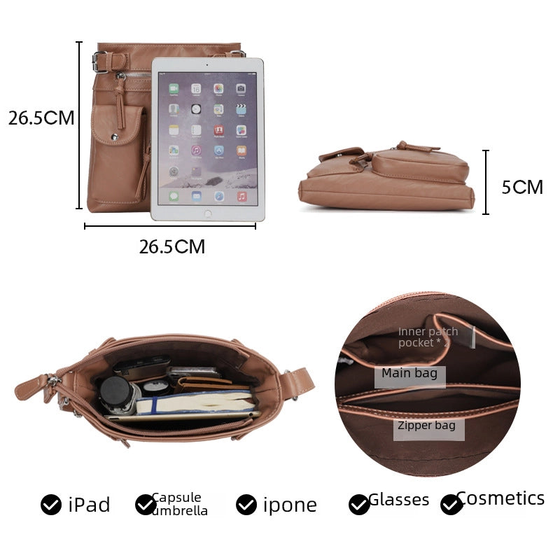 Bags Bag Women's Crossbody Bag Multifunctional Small Square Bag Fashion Niche PU Shoulder Bag