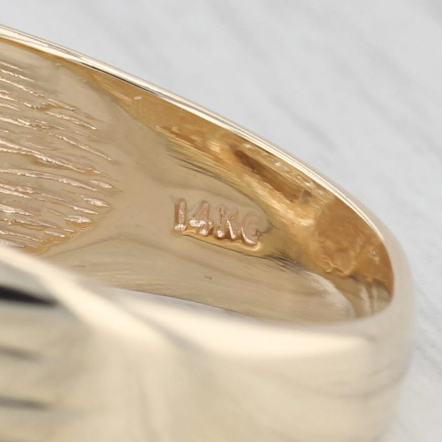 0.20ctw Diamond Men's Ring 14k Yellow Gold Size 9