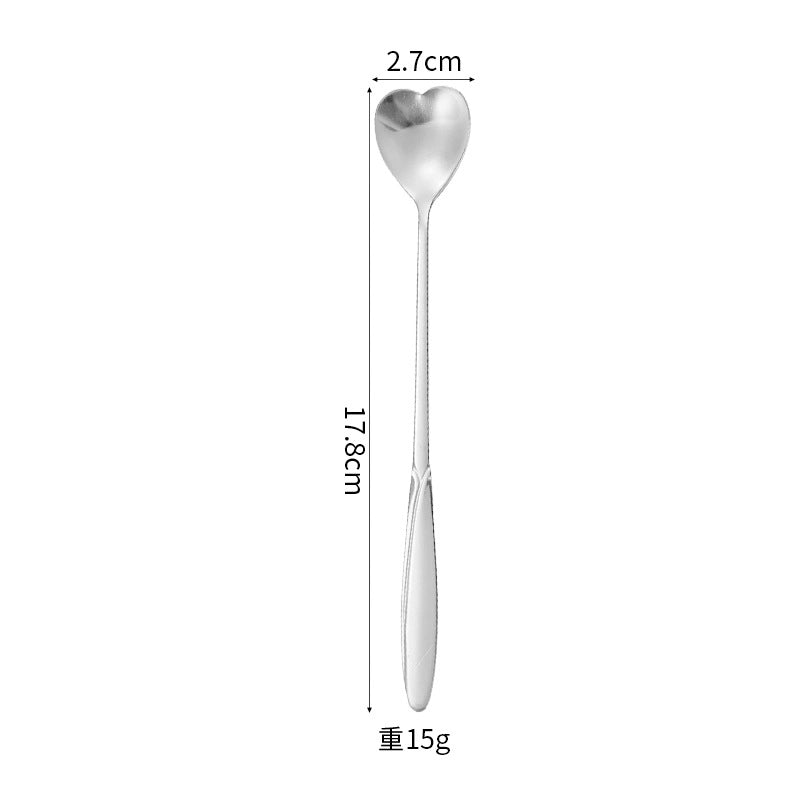 Casual Flower Stainless Steel Spoon 1 Piece