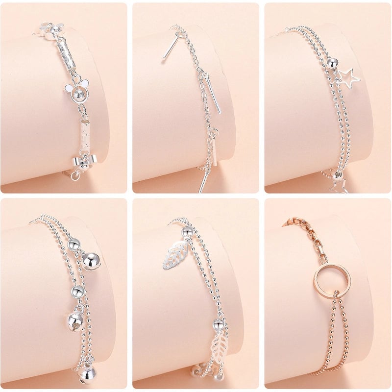 Fashion Geometric Star Heart Shape Copper Plating Bracelets 1 Piece