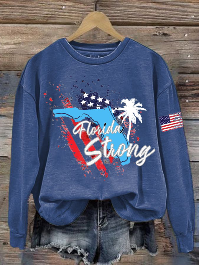 Women's Florida Strong Print Sweatshirt