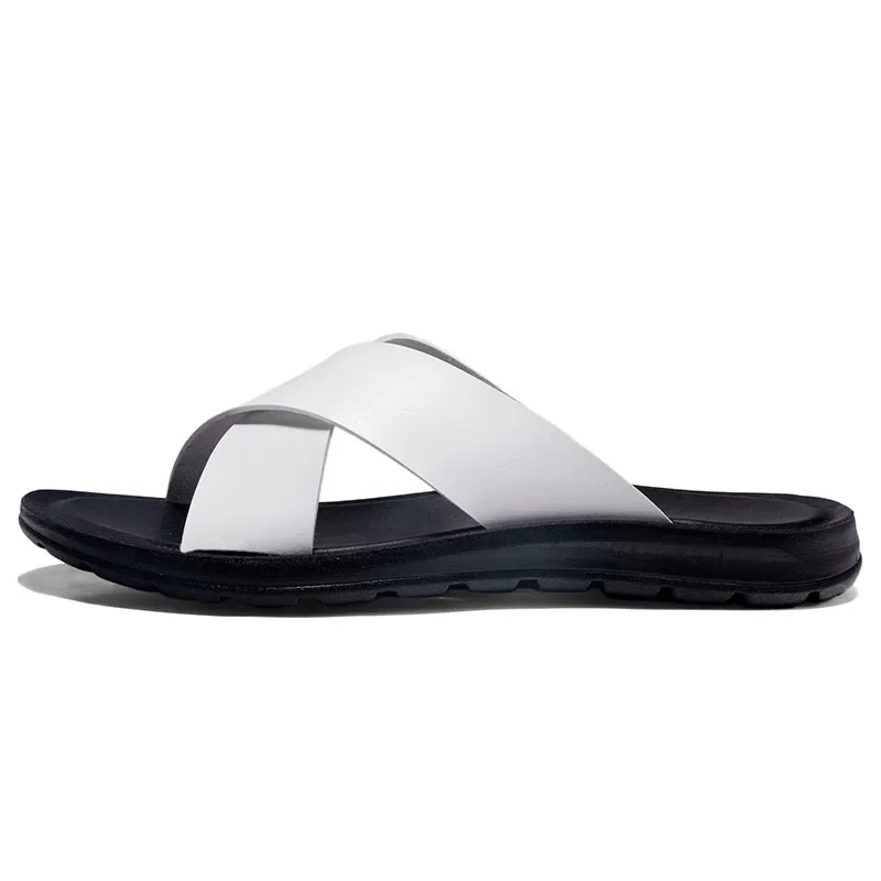 Cricsball mules Men's Slippers Summer  Large Size Outdoor Beach Casual Sandals Trend Men Shoes Flat Non-slip Comfortable Shoes Zapatillas