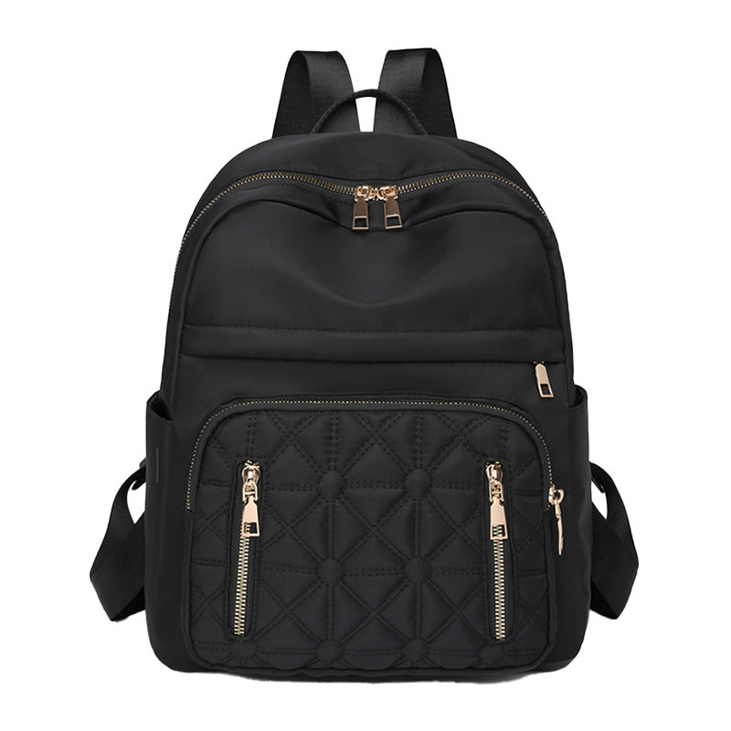 Splash-Proof Large Capacity Women's Nylon Backpack