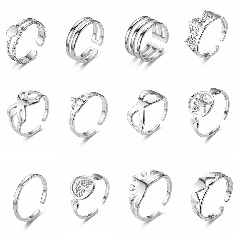 Heart Titanium Steel 18K Gold Plated Carving