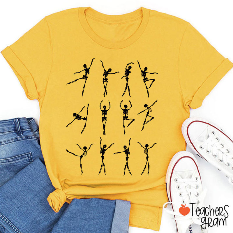 Elegant Skeleton Dance Teacher T-Shirt